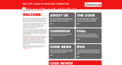 Desktop Screenshot of editorscode.org.uk