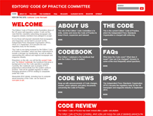 Tablet Screenshot of editorscode.org.uk